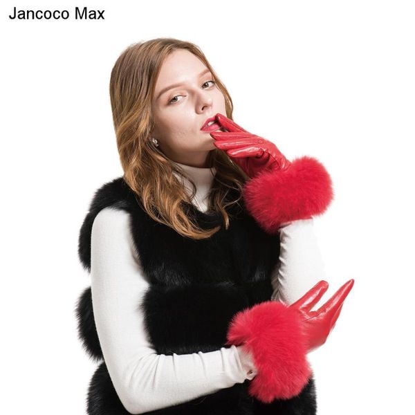 five fingers gloves jancoco max 2021 genuine sheepskin leather fur women' winter warm mittens s2028, Blue;gray
five fingers gloves jancoco max 2021 genuine sheepskin leather fur women' winter warm mittens s2028, Blue;gray