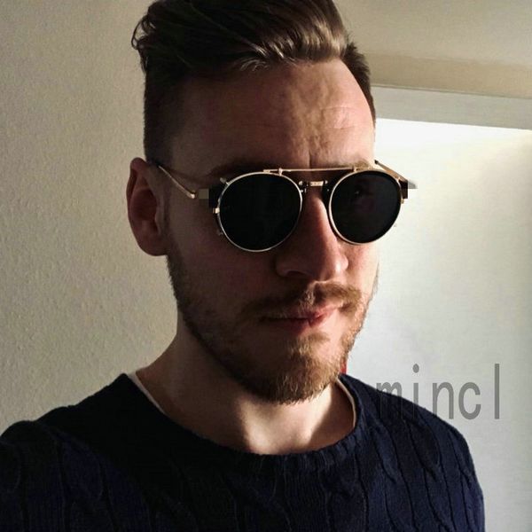 women men set mirror vintage round optical myopia glasses frame with magnet punk sunglasses clip fml, White;black
women men set mirror vintage round optical myopia glasses frame with magnet punk sunglasses clip fml, White;black