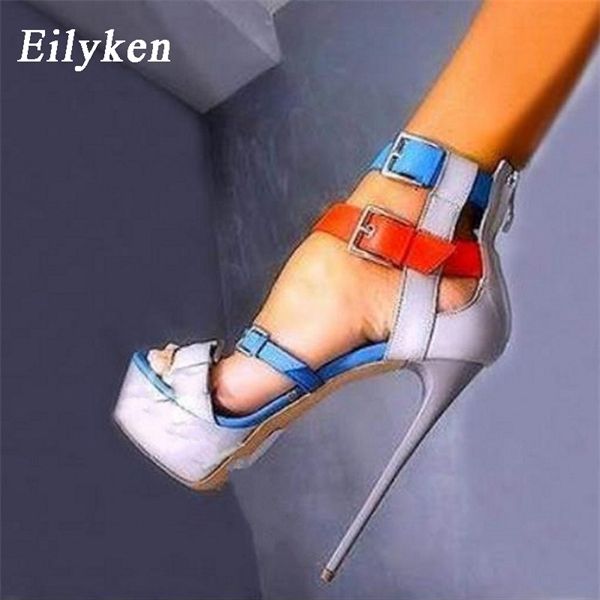 eilyken 17.5cm ultra high heel shoes blue stripper shoes party pumps summer platform high heel sandals ladies shoes 0925, Black
eilyken 17.5cm ultra high heel shoes blue stripper shoes party pumps summer platform high heel sandals ladies shoes 0925, Black