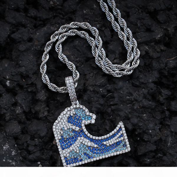 coloured zircon pendant surfing hip hop accessories micro-zircon 24inch necklace superior quality men's jewellery new, Silver
coloured zircon pendant surfing hip hop accessories micro-zircon 24inch necklace superior quality men's jewellery new, Silver