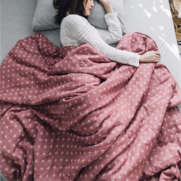 yarn-dyed double-layer yarn summer quilt simple print cotton air conditioning quilt sofa blanket home office cotton nap blanket
yarn-dyed double-layer yarn summer quilt simple print cotton air conditioning quilt sofa blanket home office cotton nap blanket