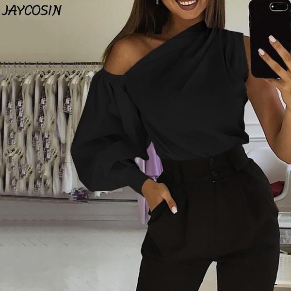 jaycosin summer one off shoulder women and blouses long lantern sleeve solid color shirts casual elegant club blusas, White
jaycosin summer one off shoulder women and blouses long lantern sleeve solid color shirts casual elegant club blusas, White