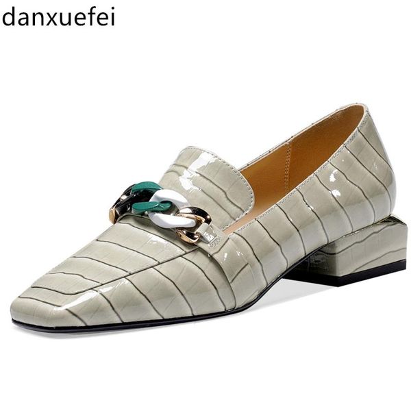 women's genuine leather slip-on flats loafers leisure soft comfortable espadrilles chain decorathion sqaure toe casual shoes hot, Black
women's genuine leather slip-on flats loafers leisure soft comfortable espadrilles chain decorathion sqaure toe casual shoes hot, Black