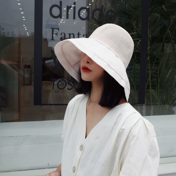 summer breathable knitted cotton and linen splicing big brim fisherman hat female art leisure visor korean style, Blue;gray
summer breathable knitted cotton and linen splicing big brim fisherman hat female art leisure visor korean style, Blue;gray