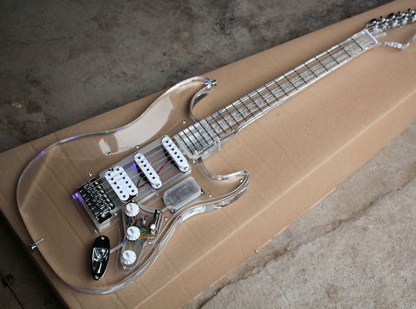 factory custom acrylic electric guitar with led light,ssh pickups,chrome hardware,acrylic neck,can be customized
factory custom acrylic electric guitar with led light,ssh pickups,chrome hardware,acrylic neck,can be customized