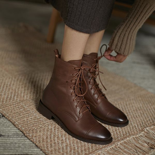 2020 new winter ankle boots women's shoes genuine leather vintage round toe zipper beauty lady daily wear keep warm ankle boots, Black
2020 new winter ankle boots women's shoes genuine leather vintage round toe zipper beauty lady daily wear keep warm ankle boots, Black