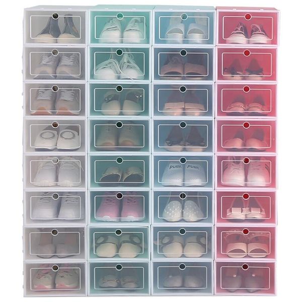 thicken clear plastic dustproof shoe storage box flip transparent shoe boxes candy color stackable shoes organizer box lx2837
thicken clear plastic dustproof shoe storage box flip transparent shoe boxes candy color stackable shoes organizer box lx2837