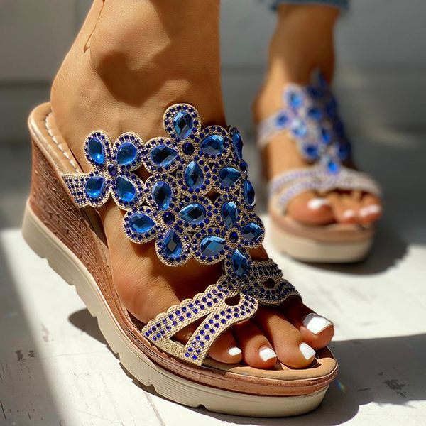 women's sandals 2020 crystal rhinestone slip on wedge slippers summer platform bling shoes female casual slides ladies footwear, Black
women's sandals 2020 crystal rhinestone slip on wedge slippers summer platform bling shoes female casual slides ladies footwear, Black
