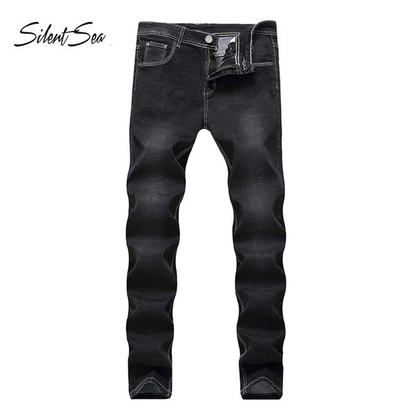 men's jeans silentsea mid waist men slim stretch mens classic straight business trousers denim autumn spring brand pants, Blue
men's jeans silentsea mid waist men slim stretch mens classic straight business trousers denim autumn spring brand pants, Blue