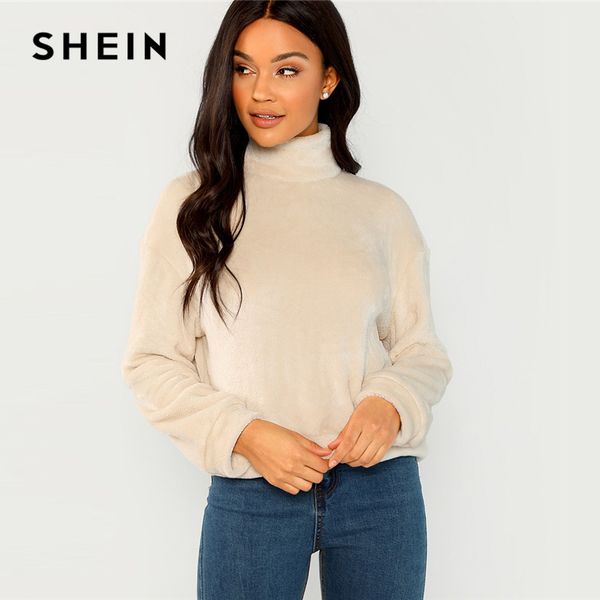 shein apricot modern lady elegant high neck faux fur belted solid pullover sweatshirt winter minimalist casual women sweatshirts, Black
shein apricot modern lady elegant high neck faux fur belted solid pullover sweatshirt winter minimalist casual women sweatshirts, Black
