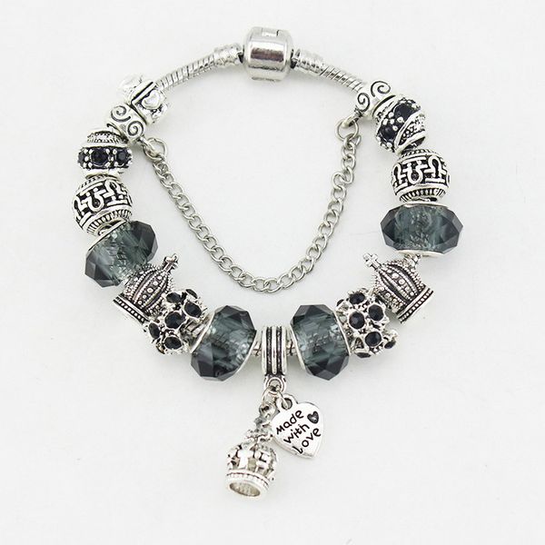 new charm designer bracelets 925 silver plated for pandora bracelet for women crown blue glass/crystal beads and heat diy jewelry a1, Black
new charm designer bracelets 925 silver plated for pandora bracelet for women crown blue glass/crystal beads and heat diy jewelry a1, Black