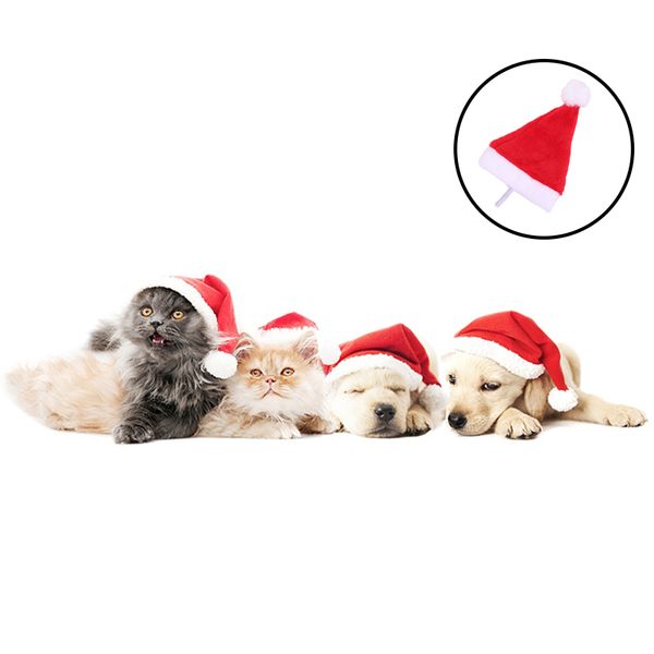 1pc 14x20cm christmas hat plush fabric pet dog cat hats merry christmas happy new year decoration cap xmas costume accessories
1pc 14x20cm christmas hat plush fabric pet dog cat hats merry christmas happy new year decoration cap xmas costume accessories