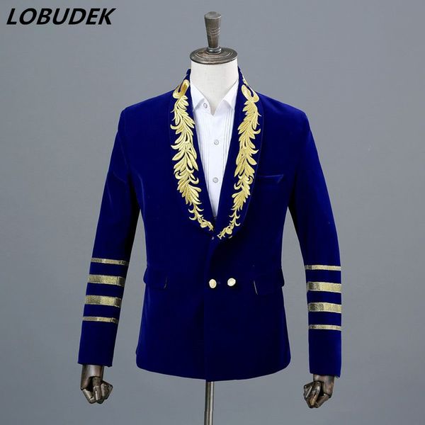 men's velveteen embroidery suit jackets fashion slim coat prom singer dancer stage costumes bar host performance outfit blazers, White;black
men's velveteen embroidery suit jackets fashion slim coat prom singer dancer stage costumes bar host performance outfit blazers, White;black