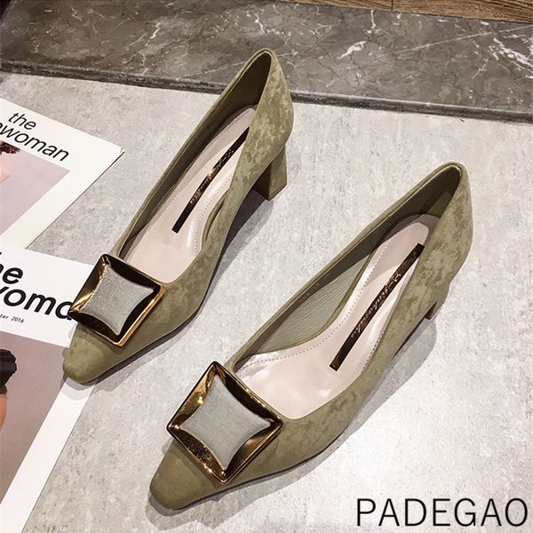 high heel 2020 women shoes green buckle concise high-heeled elegant fashion woman heels, Black
high heel 2020 women shoes green buckle concise high-heeled elegant fashion woman heels, Black
