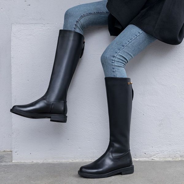 sunny everest knight boots genuine leather boots women shoes autumn and winter back zipper 34-42, Black
sunny everest knight boots genuine leather boots women shoes autumn and winter back zipper 34-42, Black