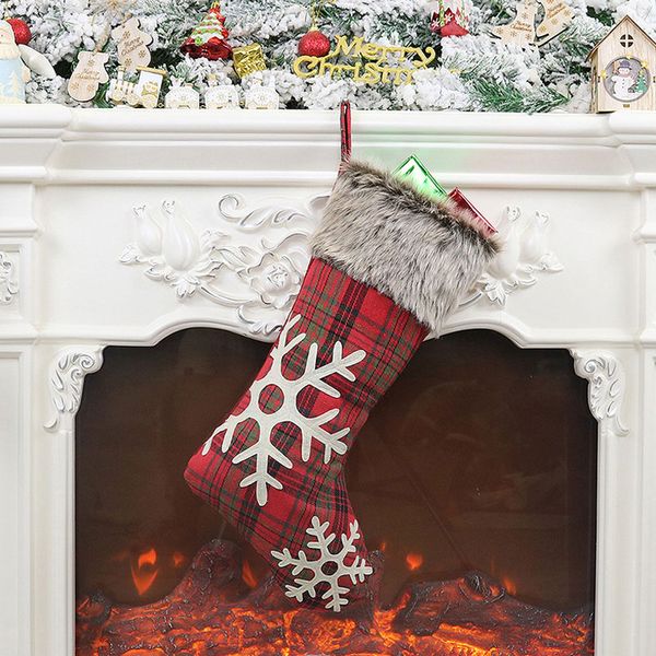 christmas stockings lovely snowflake gift candy bag xmas tree hanging ornament packing bag pouch christmas decorations
christmas stockings lovely snowflake gift candy bag xmas tree hanging ornament packing bag pouch christmas decorations