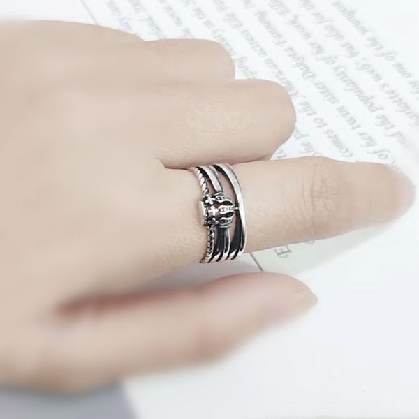personality vintage mutil-layer crown thai silver color ring twist rope open ring for women gifts, Slivery;golden
personality vintage mutil-layer crown thai silver color ring twist rope open ring for women gifts, Slivery;golden