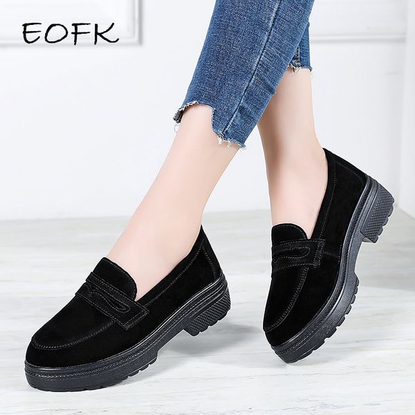 dress shoes eofk women spring autumn 2021 suede leather casual slip-on moccasins low square heel woman ladies footwear loafers, Black
dress shoes eofk women spring autumn 2021 suede leather casual slip-on moccasins low square heel woman ladies footwear loafers, Black