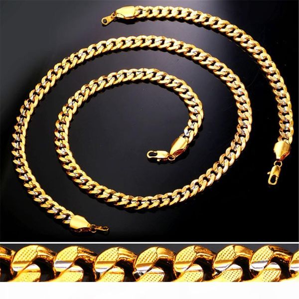 9mm gold chain мужчины женщины платиновый золото 18k два тона золота снаряженная цепи ожерелье браслет, Silver
9mm gold chain мужчины женщины платиновый золото 18k два тона золота снаряженная цепи ожерелье браслет, Silver