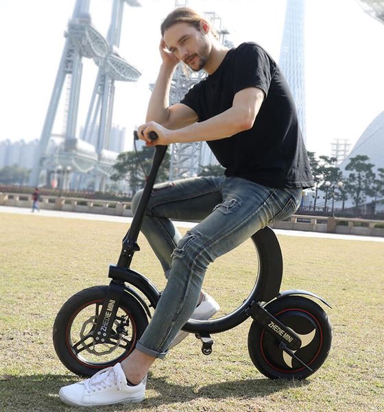 

No Tax ! 3-5 Days Delivery EU Stock New High Quality Electric Bike 7.8Ah Battery 14 inch Foldable Electric Bicycle Scooter 35KM Range LWT