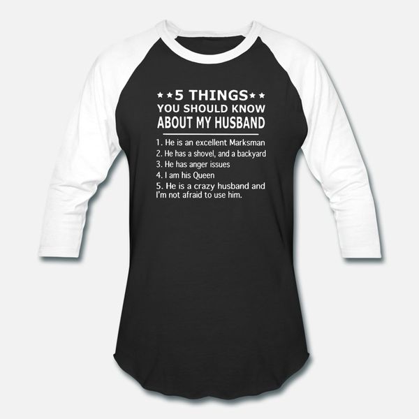5 things you should know about my husband he is an t shirt men knitted tee shirt o-neck novelty cute fashion summer vintage shirt
5 things you should know about my husband he is an t shirt men knitted tee shirt o-neck novelty cute fashion summer vintage shirt