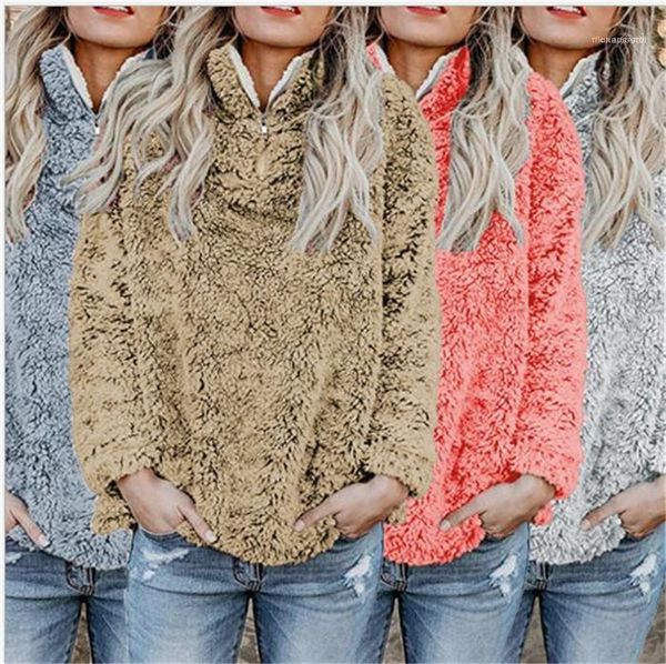 with zipper slim panelled streetwear turtleneck fleece autumn womens coats long sleeve solid color spring designer jackets, Black;brown
with zipper slim panelled streetwear turtleneck fleece autumn womens coats long sleeve solid color spring designer jackets, Black;brown