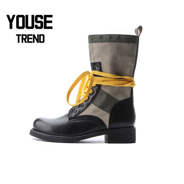 new pre-sale women's boots thick heel platform boots patchwork women high platform leather goth, Black
new pre-sale women's boots thick heel platform boots patchwork women high platform leather goth, Black