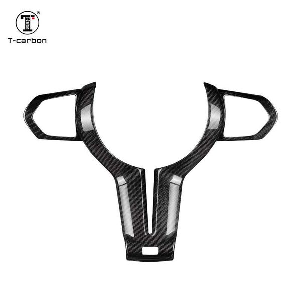 t-carbon carbon fiber steering wheel trim steering cover for m series