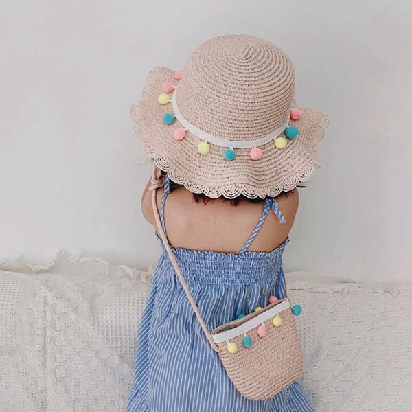 child sun hats for children girls straw bucket hats travel cap kids big brim pompom casquette protection hats new, Blue;gray
child sun hats for children girls straw bucket hats travel cap kids big brim pompom casquette protection hats new, Blue;gray