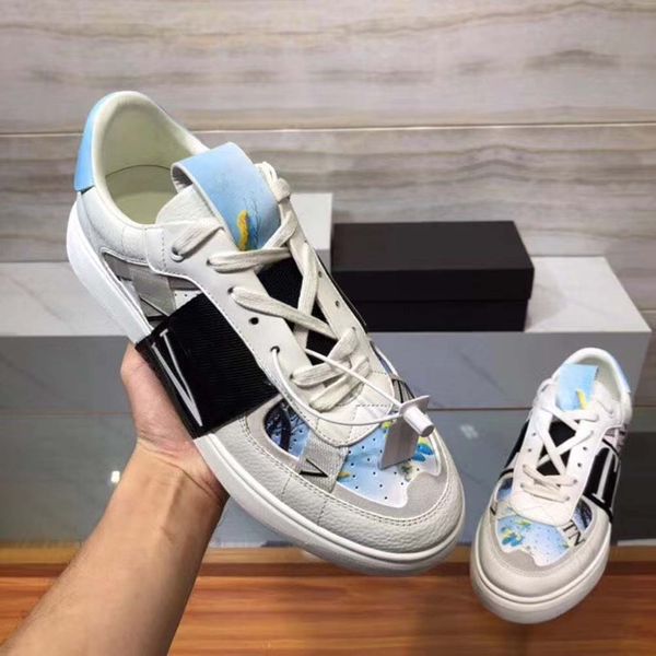 fashion real leather handmade multicolor gradient technical fabric sneakers man women famous shoes 01 h45, Black
fashion real leather handmade multicolor gradient technical fabric sneakers man women famous shoes 01 h45, Black