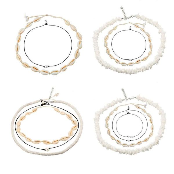 trendy women statement necklace shell pearl bohemian chain choker necklace women leather rope choker jewelry gift dropshipping, Silver
trendy women statement necklace shell pearl bohemian chain choker necklace women leather rope choker jewelry gift dropshipping, Silver