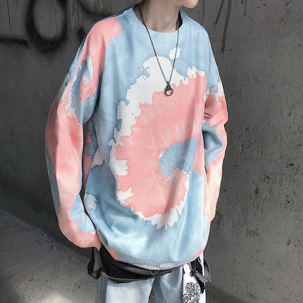 men's sweaters 2021 winter tie-dyed coats in warm knitting mens woolen pullover casual brand pink/yellow male cashmere sweater size -x, White;black
men's sweaters 2021 winter tie-dyed coats in warm knitting mens woolen pullover casual brand pink/yellow male cashmere sweater size -x, White;black