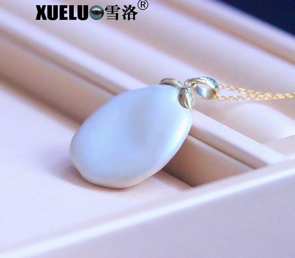 xueluo fashion 925 sterling silver 20-25mm supper large coin natural cultured fresh water pearl pendant necklace forh
xueluo fashion 925 sterling silver 20-25mm supper large coin natural cultured fresh water pearl pendant necklace forh