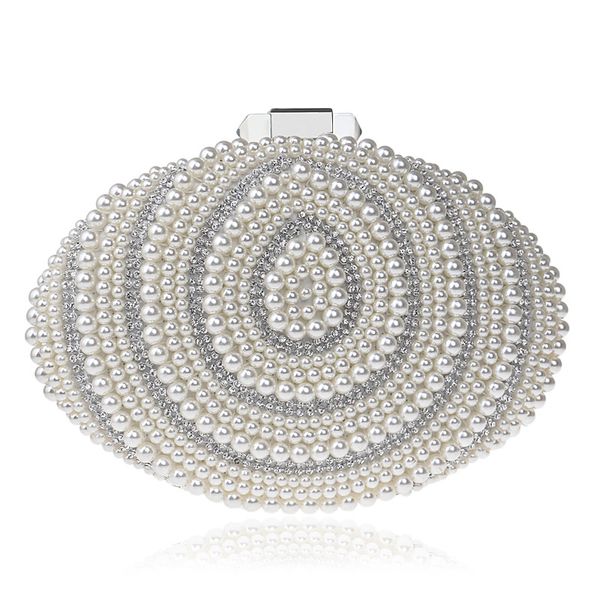 oval shaped pearl beaded women everning bag beige handbag and purse clutch bag for dressed party and prom or dinner
oval shaped pearl beaded women everning bag beige handbag and purse clutch bag for dressed party and prom or dinner
