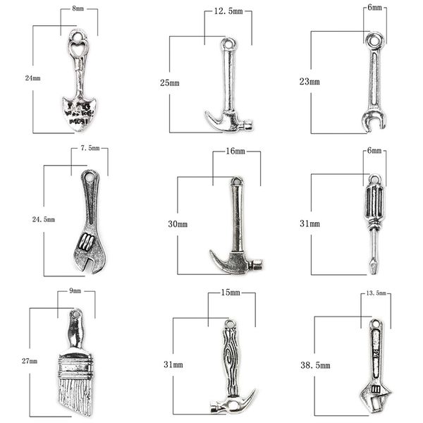 diy jewelry making charms tools shape zinc alloy antique plated handmade pendants necklace bracelet keychain accessories
diy jewelry making charms tools shape zinc alloy antique plated handmade pendants necklace bracelet keychain accessories