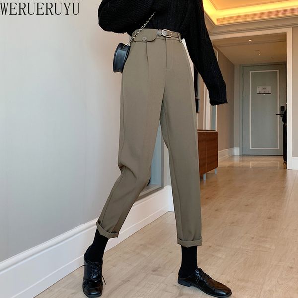womens suit casual pants loose straight matching summer new female ankle-length trousers, Black;white
womens suit casual pants loose straight matching summer new female ankle-length trousers, Black;white