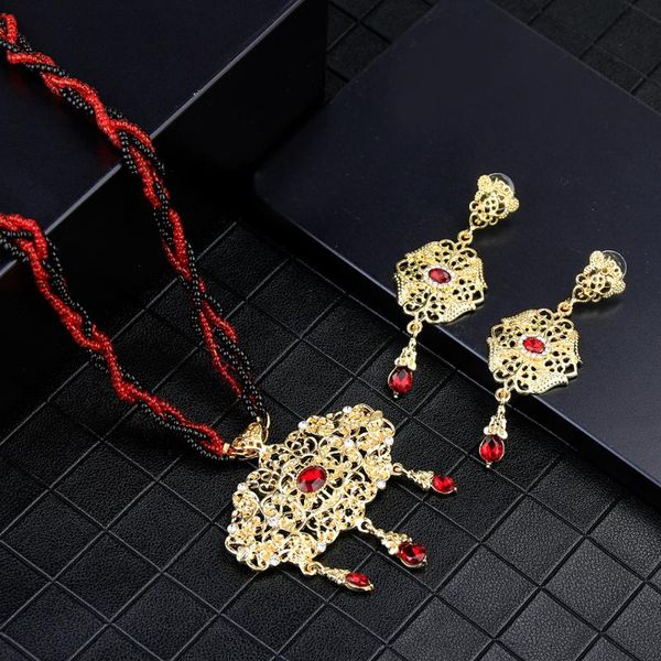 sunspicems gold color arabic wedding jewelry sets handmade bead pendant necklace long drop earring moroccan bride gift wholesale, Silver
sunspicems gold color arabic wedding jewelry sets handmade bead pendant necklace long drop earring moroccan bride gift wholesale, Silver