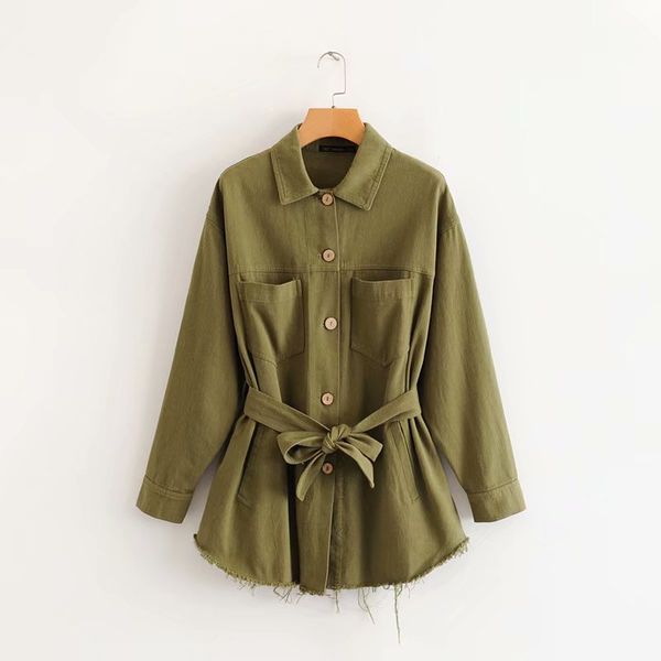 women's jackets women autumn tassel solid long jacket casual with belt pockets turndown collar outwear single breasted female coats, Black;brown
women's jackets women autumn tassel solid long jacket casual with belt pockets turndown collar outwear single breasted female coats, Black;brown