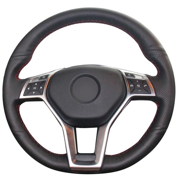hand-stitched black artificial leather car steering wheel cover for - a-class 2013-2020 b-class 2011-2014 cla-class
hand-stitched black artificial leather car steering wheel cover for - a-class 2013-2020 b-class 2011-2014 cla-class
