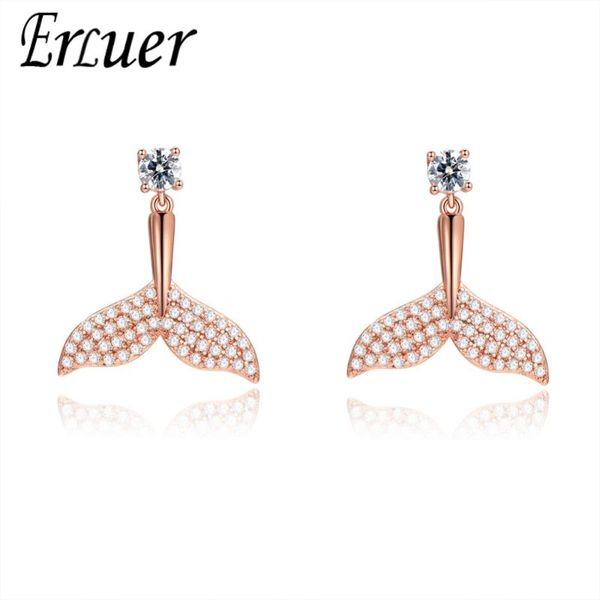 dangle & chandelier erluer summer earring for women rose gold crystal jewelry girl mermaid tail zircon earrings fasion jewellery accessories, Silver
dangle & chandelier erluer summer earring for women rose gold crystal jewelry girl mermaid tail zircon earrings fasion jewellery accessories, Silver