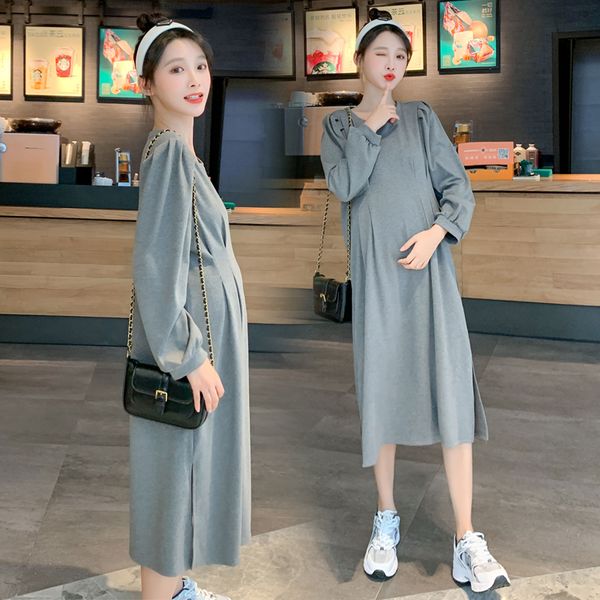9022# maternity clothes spring autumn long sleeve easy matching loose stylish dress for pregnant women mom dress, White
9022# maternity clothes spring autumn long sleeve easy matching loose stylish dress for pregnant women mom dress, White