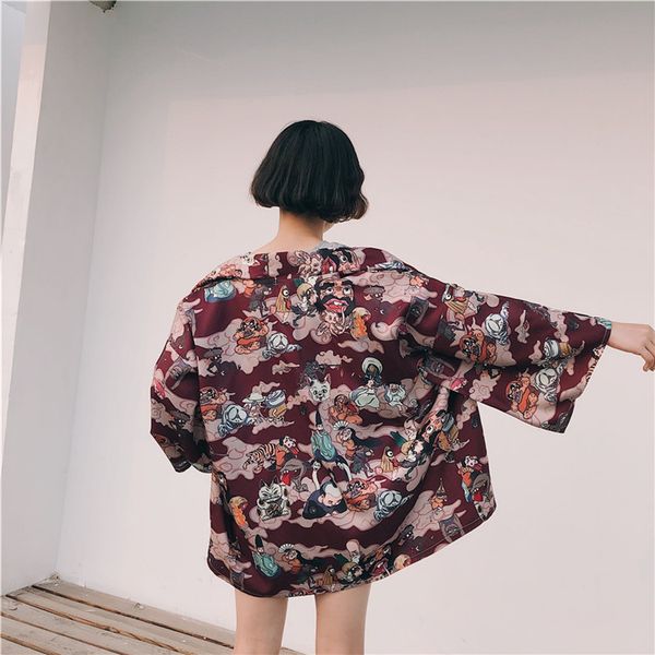 japanese kimono traditional yukata men cardigan mujer women short outwear coat hyakki yakou clarkes world costumes, Red
japanese kimono traditional yukata men cardigan mujer women short outwear coat hyakki yakou clarkes world costumes, Red