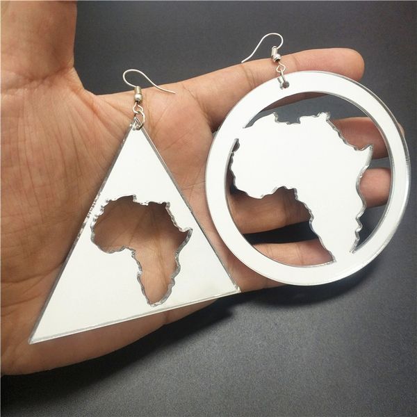 map africa big dangle earrings for women mirror gold silver color hyperbole jewelry triangle round accessories
map africa big dangle earrings for women mirror gold silver color hyperbole jewelry triangle round accessories