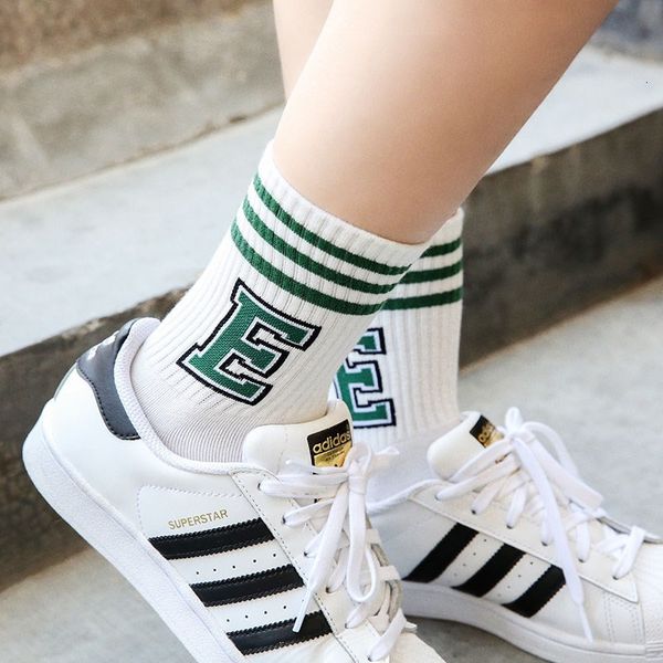 new college style three bar letters cotton mid tube women's socks tide sports socks socks, Black;white
new college style three bar letters cotton mid tube women's socks tide sports socks socks, Black;white