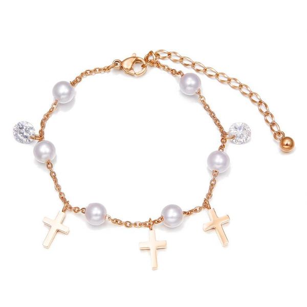 showtime kpop stainless steel bracelet for women korean pearl bracelets women gifts luxury rose gold cross crystal fashion 2020, Golden;silver
showtime kpop stainless steel bracelet for women korean pearl bracelets women gifts luxury rose gold cross crystal fashion 2020, Golden;silver