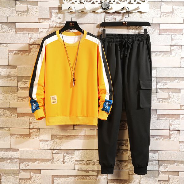 patchwork men's sportswear sets autumn spring hoodies casual tracksuit sweatshirt + sweatpants kg-59, Gray
patchwork men's sportswear sets autumn spring hoodies casual tracksuit sweatshirt + sweatpants kg-59, Gray