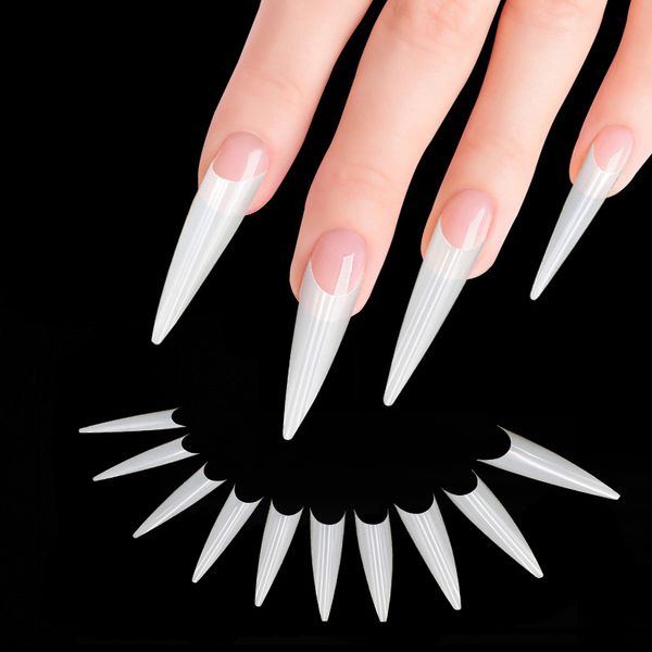 false nails 100pcs extra long stiletto nail tips with 10 sizes french acrylic fake abs artificial art, Red;gold
false nails 100pcs extra long stiletto nail tips with 10 sizes french acrylic fake abs artificial art, Red;gold