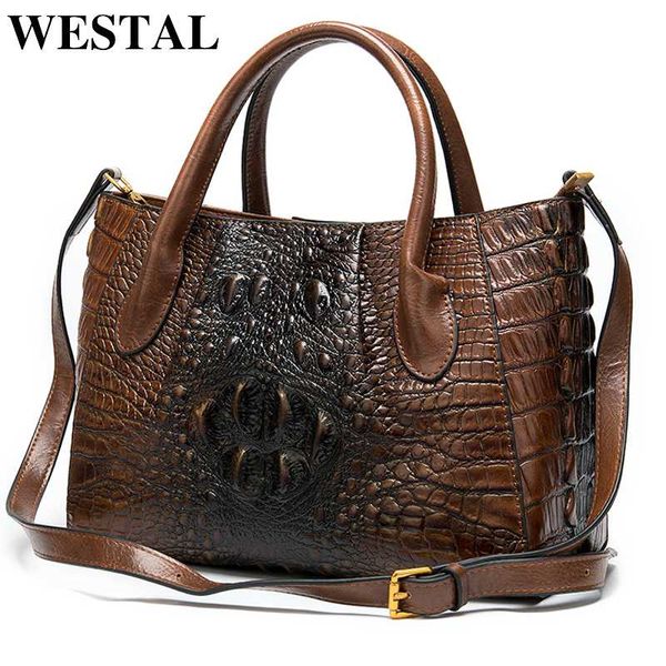 westal women's genuine leather handbag women ladies bag crocodile pattern handbags designer tote-handle bags briefcase female
westal women's genuine leather handbag women ladies bag crocodile pattern handbags designer tote-handle bags briefcase female