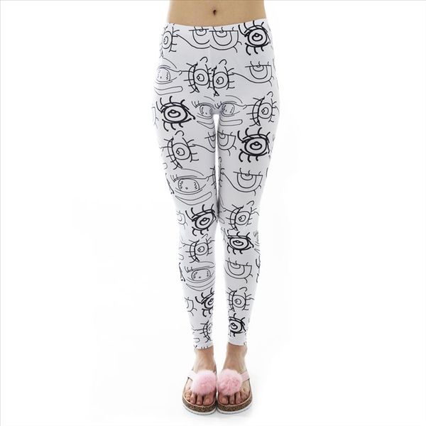women legging white starring face printing leggings slim pants workout leggins fitness stretch bottoms, Black
women legging white starring face printing leggings slim pants workout leggins fitness stretch bottoms, Black
