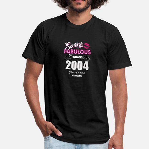 sassy fabulous since 2004 t shirt men custom tee shirt s-xxxl basic solid cute basic summer style leisure shirt
sassy fabulous since 2004 t shirt men custom tee shirt s-xxxl basic solid cute basic summer style leisure shirt